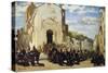 Tuscan Artillery in Montechiaro-Telemaco Signorini-Stretched Canvas