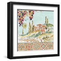 Tuscan Breeze III-Daphne Brissonnet-Framed Art Print