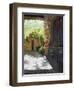 Tuscan Courtyard, Early Evening-Helen J. Vaughn-Framed Giclee Print