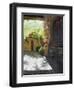 Tuscan Courtyard, Early Evening-Helen J. Vaughn-Framed Giclee Print