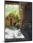 Tuscan Courtyard, Early Evening-Helen J. Vaughn-Mounted Giclee Print