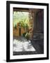 Tuscan Courtyard, Early Evening-Helen J. Vaughn-Framed Giclee Print