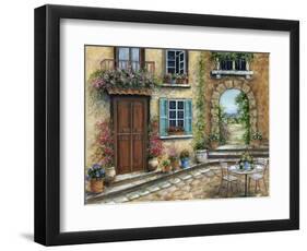 Tuscan Courtyard-Marilyn Dunlap-Framed Art Print