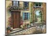 Tuscan Courtyard-Marilyn Dunlap-Mounted Art Print