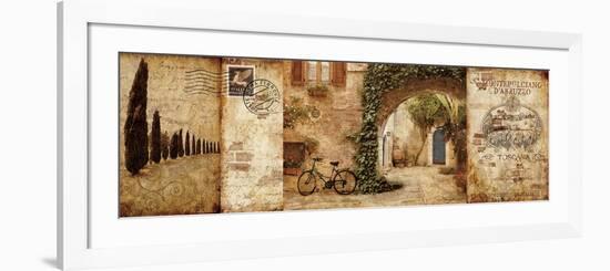 Tuscan Courtyard-Keith Mallett-Framed Premium Giclee Print