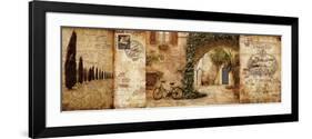 Tuscan Courtyard-Keith Mallett-Framed Art Print