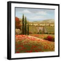 Tuscan Cypress I-Nan-Framed Art Print