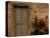 Tuscan Doorway, Castellina, Il Chianti, Tuscany, Italy-Walter Bibikow-Stretched Canvas
