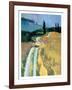 Tuscan Field II-Peter Fiore-Framed Art Print