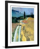 Tuscan Field II-Peter Fiore-Framed Art Print