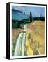 Tuscan Field II-Peter Fiore-Framed Stretched Canvas