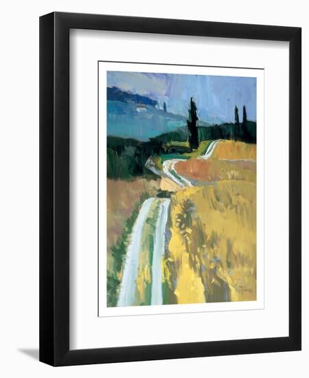 Tuscan Field II-Peter Fiore-Framed Art Print