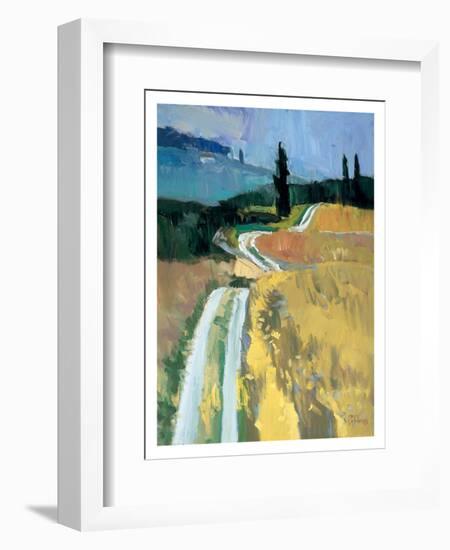 Tuscan Field II-Peter Fiore-Framed Art Print