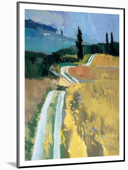 Tuscan Field II-Peter Fiore-Mounted Art Print