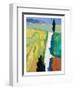 Tuscan Field II-Peter Fiore-Framed Art Print