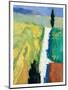 Tuscan Field II-Peter Fiore-Mounted Art Print