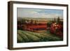 Tuscan Fields of Red-Matt Thomas-Framed Art Print