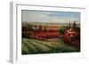 Tuscan Fields of Red-Matt Thomas-Framed Art Print