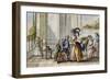 Tuscan Game La Berlina, by a Bicci, Colour, Italy, 18th Century-null-Framed Giclee Print