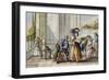 Tuscan Game La Berlina, by a Bicci, Colour, Italy, 18th Century-null-Framed Giclee Print