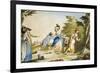 Tuscan Game of Beccalaglio, 1790, by Carlo Lasinio (1759-1838), Colour, Italy, 18th Century-null-Framed Giclee Print