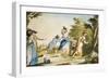 Tuscan Game of Beccalaglio, 1790, by Carlo Lasinio (1759-1838), Colour, Italy, 18th Century-null-Framed Giclee Print