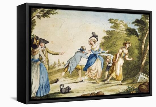 Tuscan Game of Beccalaglio, 1790, by Carlo Lasinio (1759-1838), Colour, Italy, 18th Century-null-Framed Stretched Canvas
