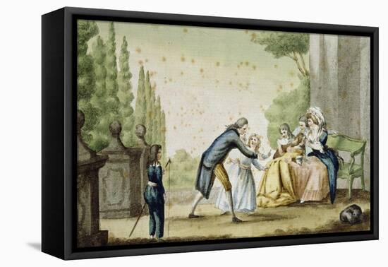 Tuscan Game of Forfeits, Italy, 18th Century-null-Framed Stretched Canvas