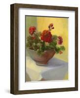 Tuscan Geraniums-Mary Jean Weber-Framed Art Print