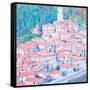 Tuscan Hill Town-Tosh-Framed Stretched Canvas