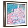 Tuscan Hill Town-Tosh-Framed Art Print