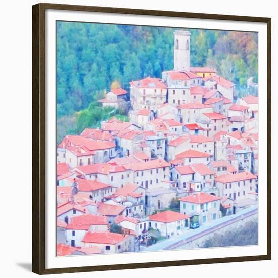 Tuscan Hill Town-Tosh-Framed Premium Giclee Print