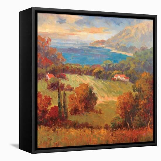 Tuscan Hill View-K. Park-Framed Stretched Canvas