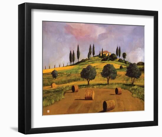 Tuscan Hillside-Judith D'Agostino-Framed Art Print