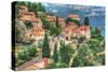 Tuscan Hilltop Town-Robert Goldwitz-Stretched Canvas