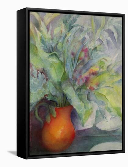 Tuscan Jug-Karen Armitage-Framed Stretched Canvas