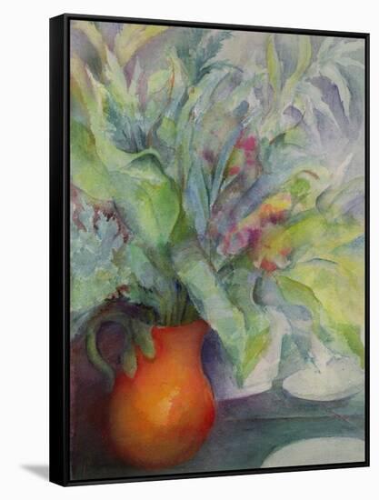 Tuscan Jug-Karen Armitage-Framed Stretched Canvas