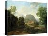 Tuscan Landscape, 1827-Jean Victor Bertin-Stretched Canvas