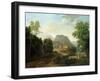 Tuscan Landscape, 1827-Jean Victor Bertin-Framed Giclee Print