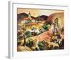 Tuscan Landscape 1-Warren Cullar-Framed Art Print