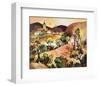 Tuscan Landscape 1-Warren Cullar-Framed Art Print