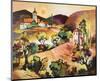 Tuscan Landscape 1-Warren Cullar-Mounted Art Print