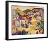 Tuscan Landscape 2-Warren Cullar-Framed Art Print