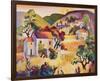 Tuscan Landscape 2-Warren Cullar-Framed Art Print