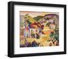 Tuscan Landscape 2-Warren Cullar-Framed Art Print