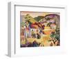 Tuscan Landscape 2-Warren Cullar-Framed Art Print