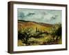 tuscan landscape-Pol Ledent-Framed Art Print