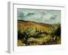 tuscan landscape-Pol Ledent-Framed Art Print