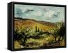 tuscan landscape-Pol Ledent-Framed Stretched Canvas