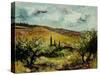 tuscan landscape-Pol Ledent-Stretched Canvas